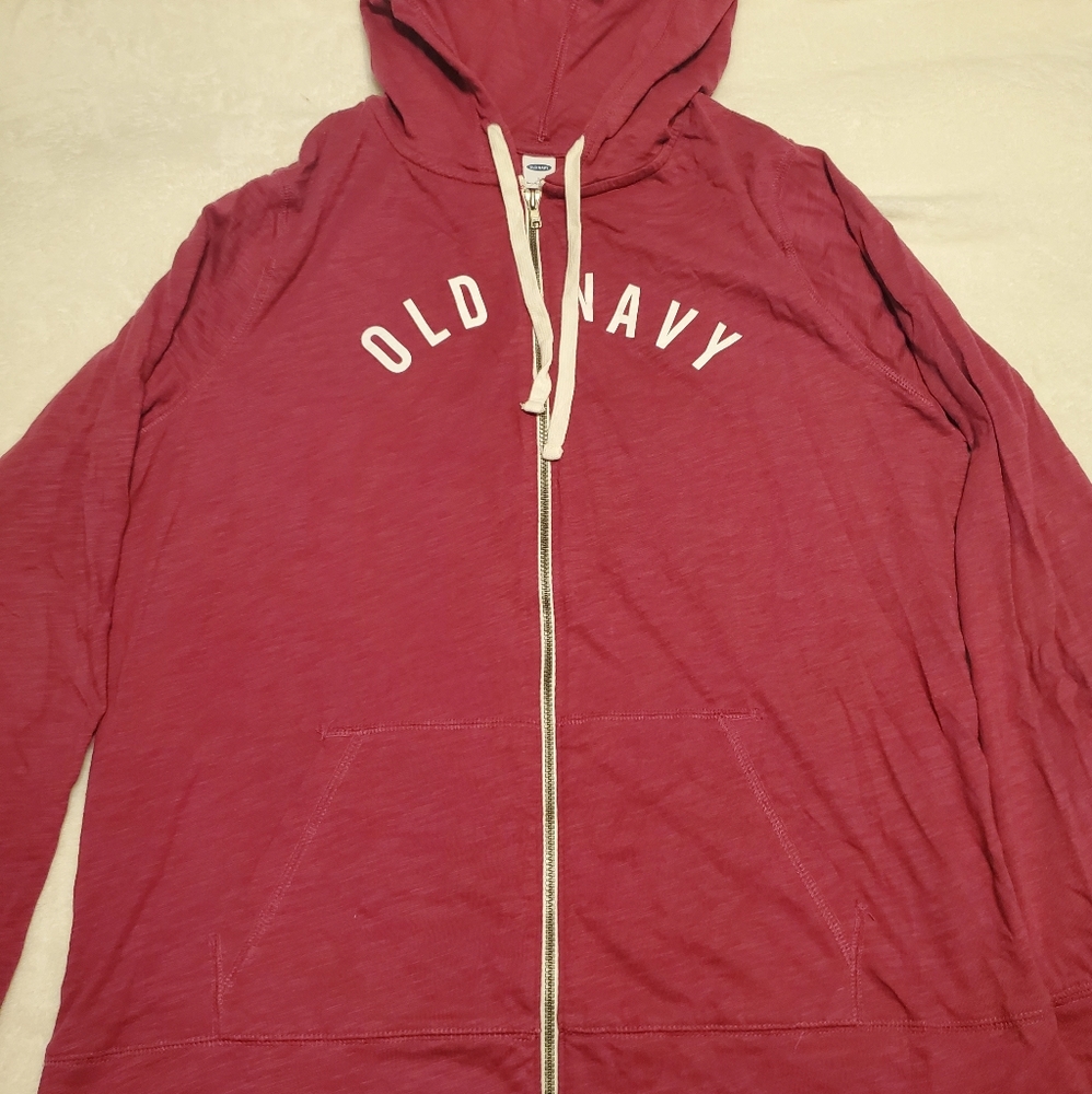 Front zipper light hoodie